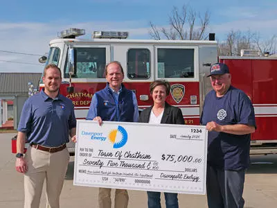 davenport provides $75K for fire truck